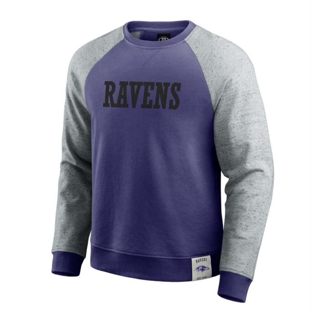 Darius Rucker Ravens Mens Colorblock Pullover Sweatshirt SZ M NWTThe Darius R